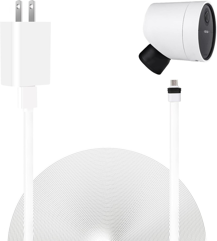 Power Cable Compatible with Simplisafe Wireless Outdoor Security Camera,25Ft/7.5