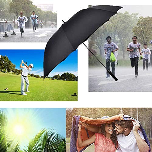 Big Umbrella Large Golf Umbrella 60 Inch Automatic Open Extra Large Black