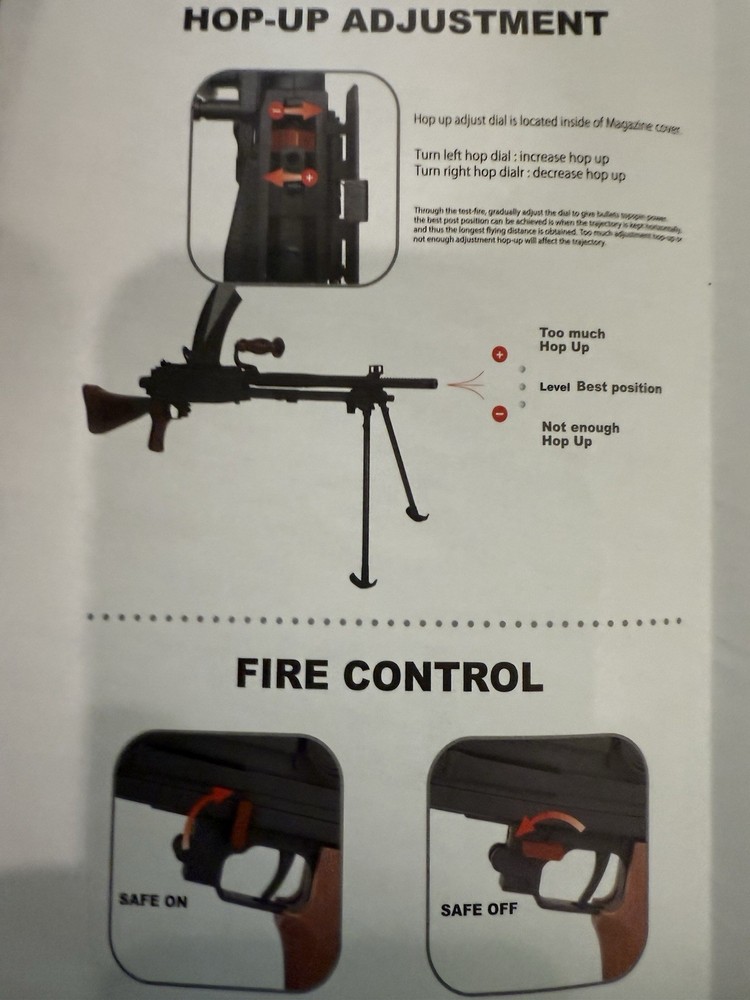 Golden Eagle Type 96 Machine gun Airsoft Aeg.