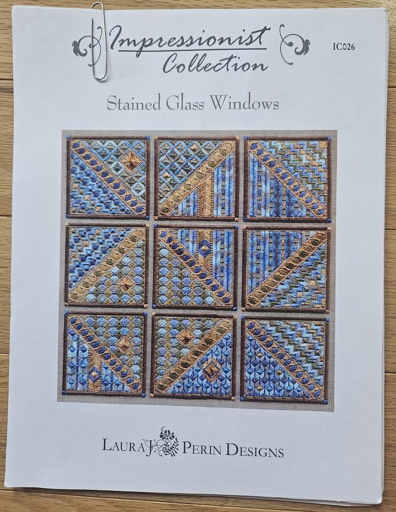 Impressionist Collection: Stained Glass Windows Needlepoint Tutorial/Pattern