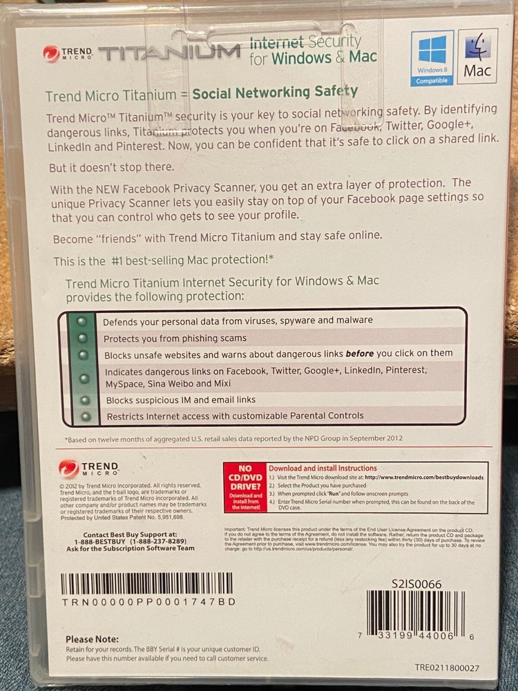 Titanium Internet Security Antivius 2012 for Windows & Mac *NEW* aaa1