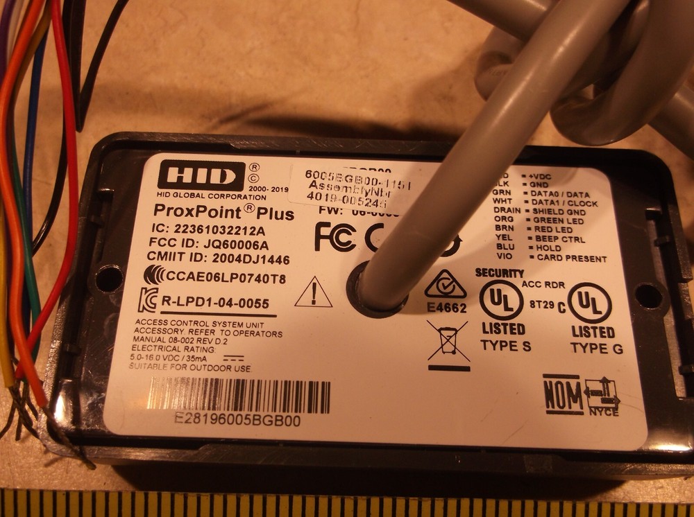 HID 6005BGB00-1151 MINI MULLION READER, C0238