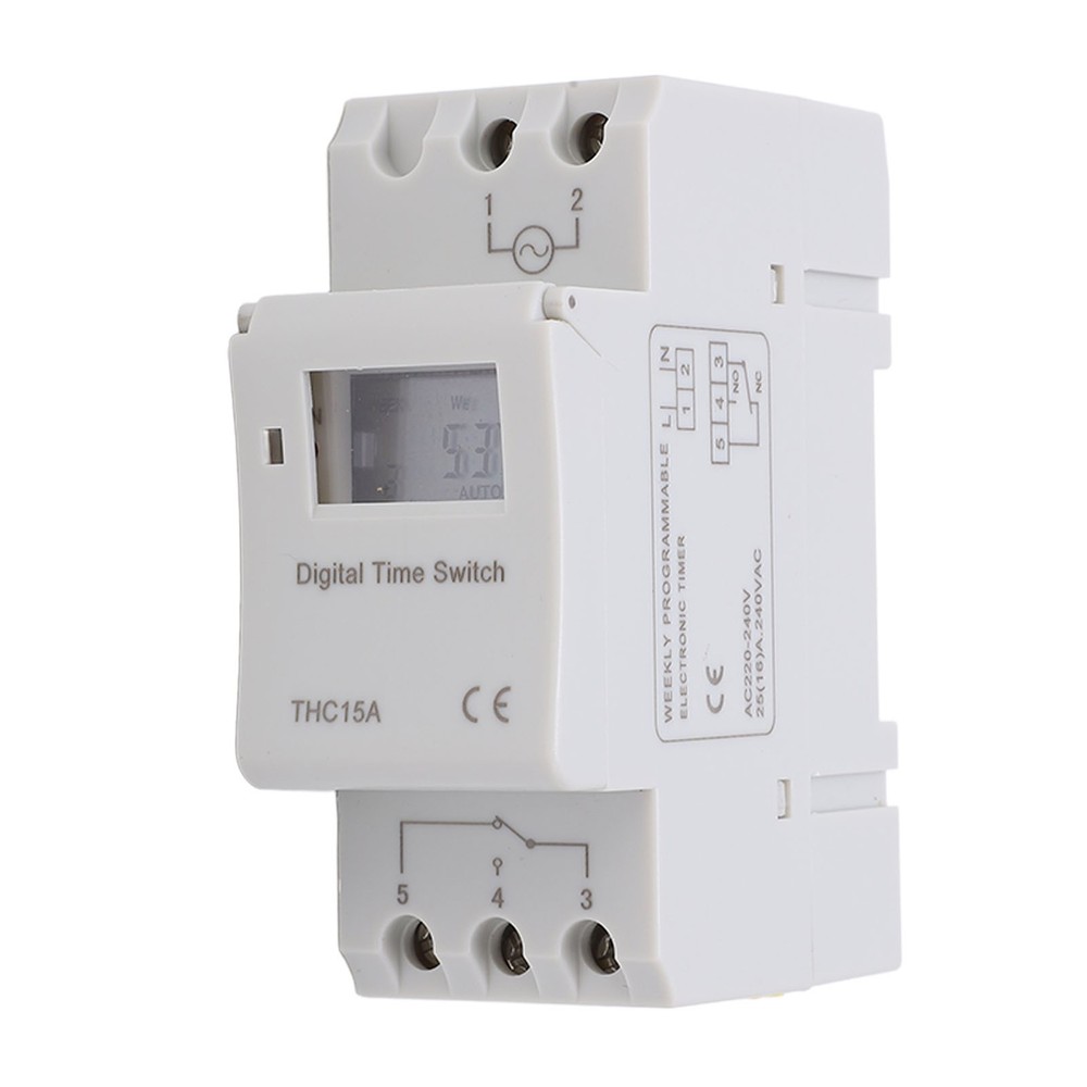 LCD Digital Timer Switch 16A Programmable Weekly Time Relay For Indoor/Outdoor