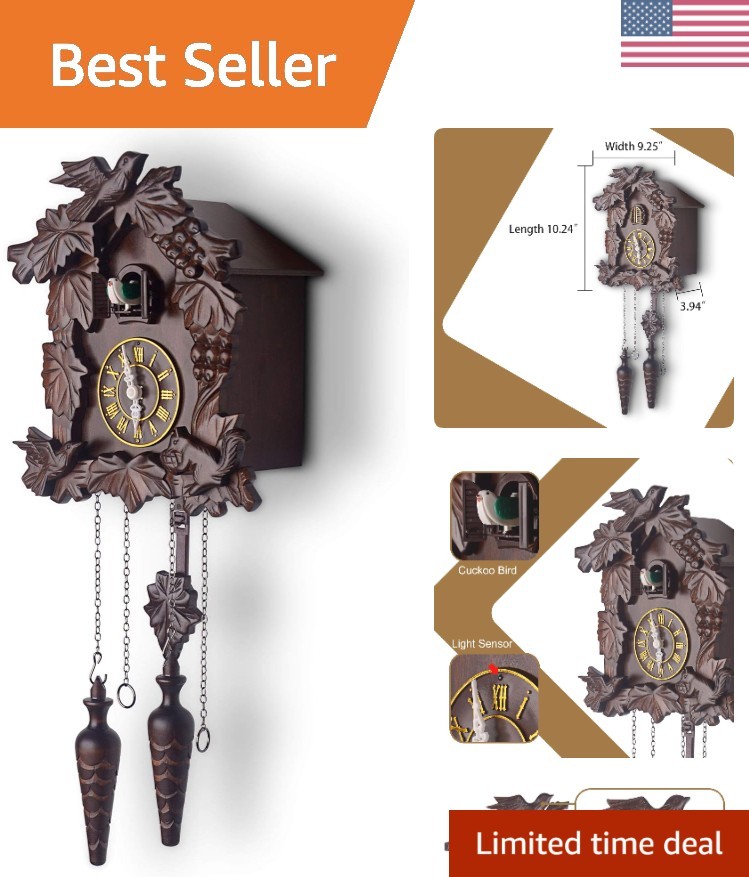 Handcrafted Wood Cuckoo Clock MX210