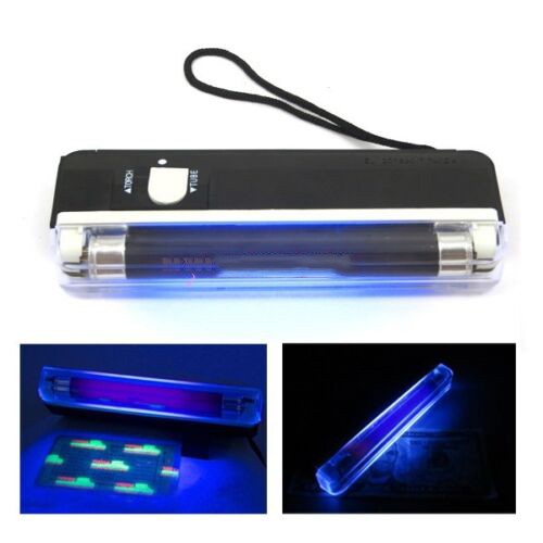 254nm Shortwave and 365nm Longwave UV Lamp for Fluorescence Stamps & Banknotes