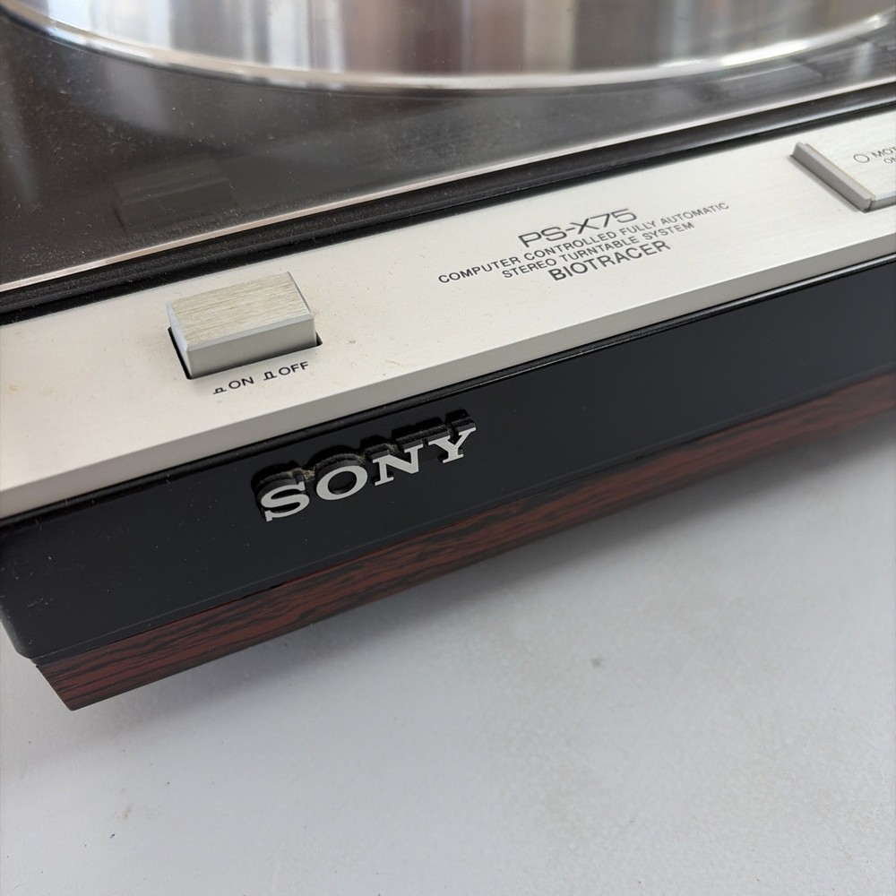 Sony PS-X75 Computer Controlled Fully Automatic Stereo Turntable Works Great