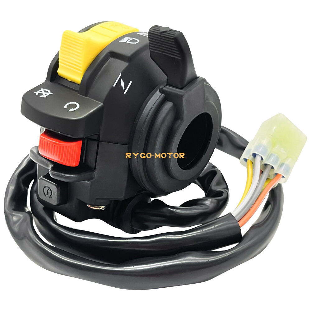 Left Handlebar Switch Start Stop Headlight for Suzuki Quadmaster Quadrunner 500
