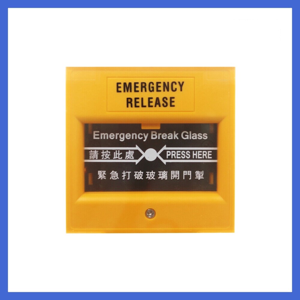 Yellow 86 Type Broken Glass Alarm Button/ Fire Emergency Breaking Switch