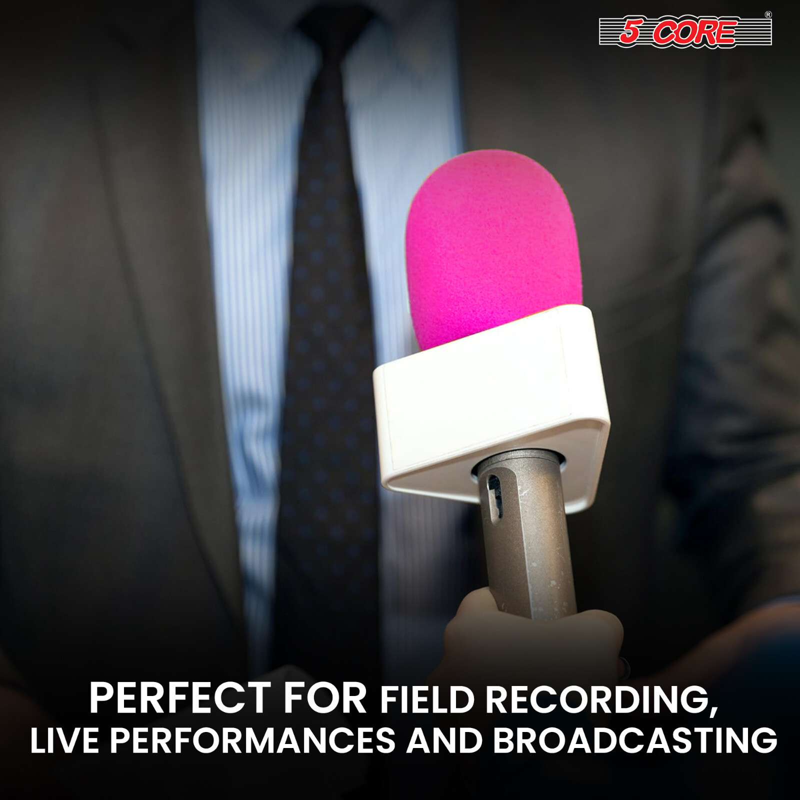 5Core Microphone Windscreen Pop Filter Sponge Foam Wind Shield Mic Cover