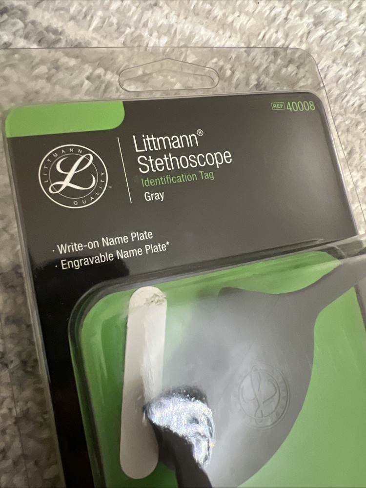 Littmann Stethoscope Identification Tag - Gray #40008
