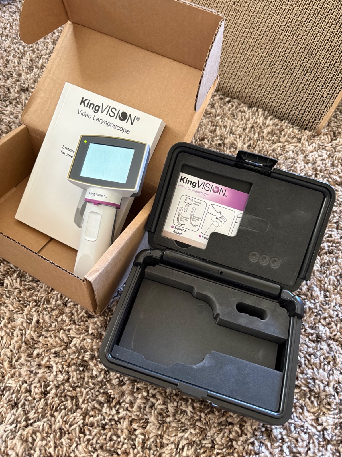 King Vision Video Laryngoscope BRAND NEW
