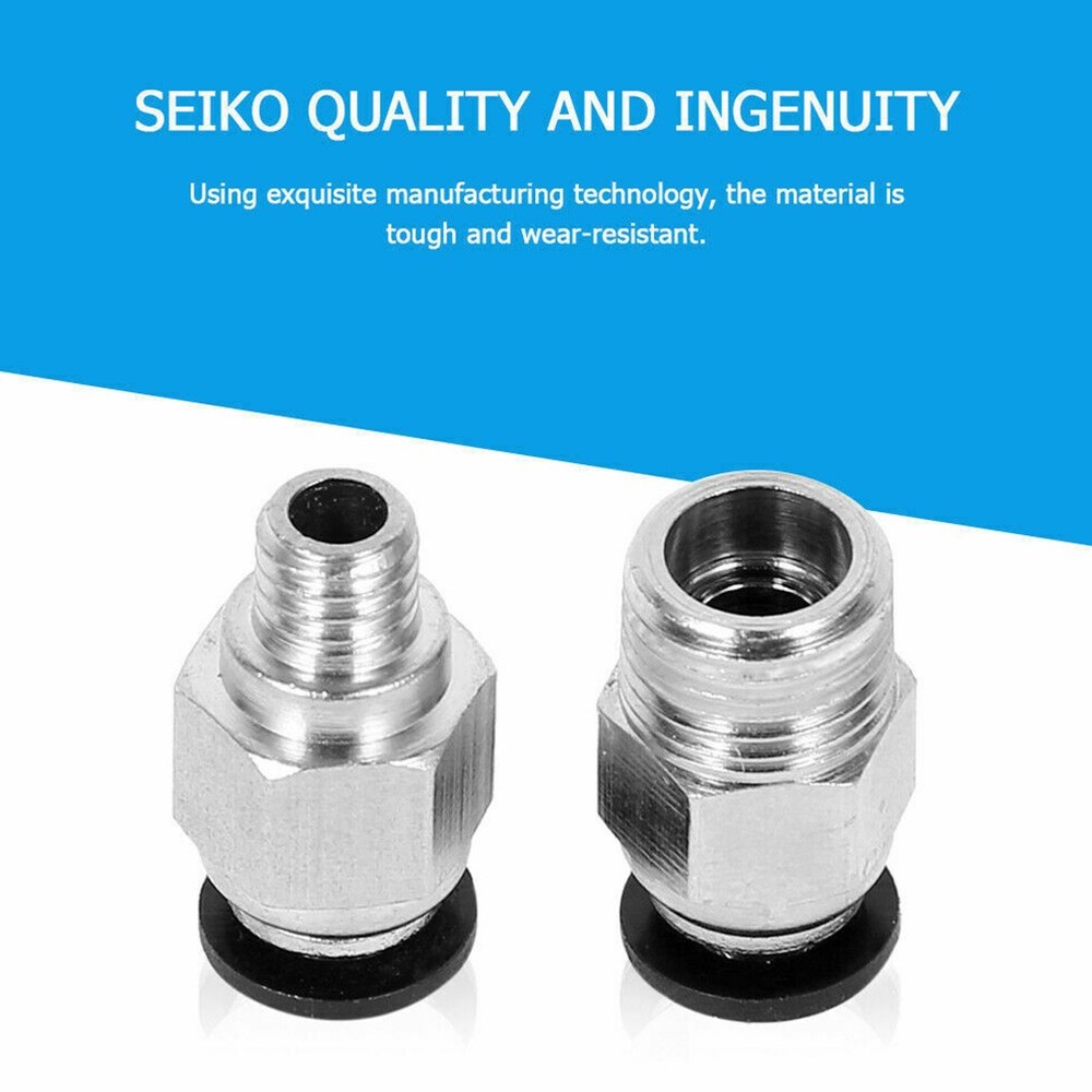 Insert Pipe Joint Set PTFE Tube PC4-M10 Pneumatic Connector 3D Printer
