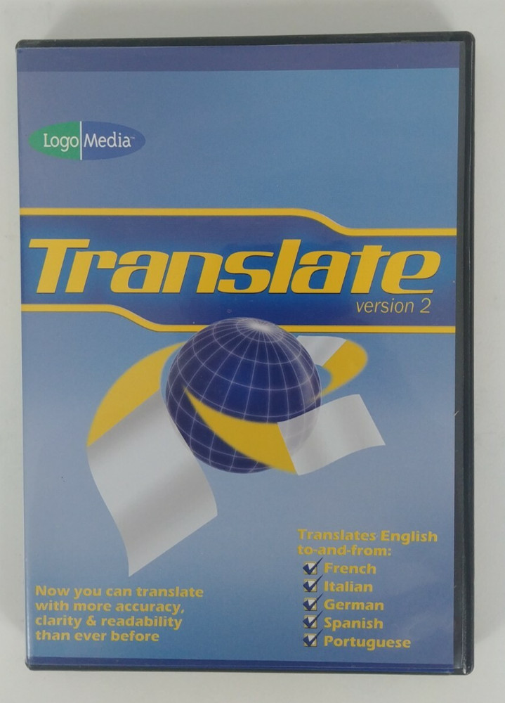 (Used) LogoMedia Translate Version 2 - PC Computer Software CD 2002