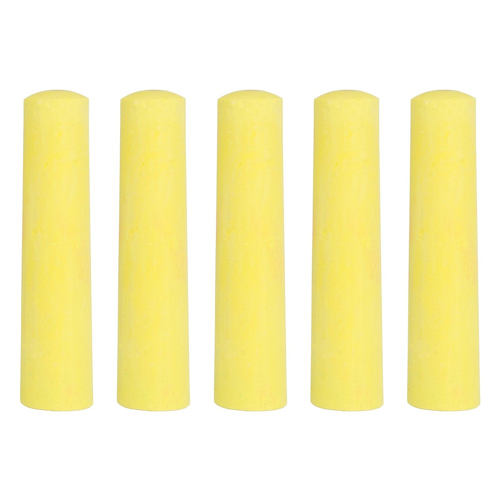 5pcs Yellow Large Outdoor Chalk