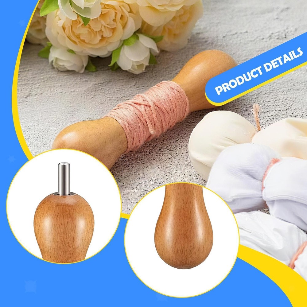 Tie Dye Tool Wood Easy to Use Spool Convenient Bundling Sinew Pulling Device