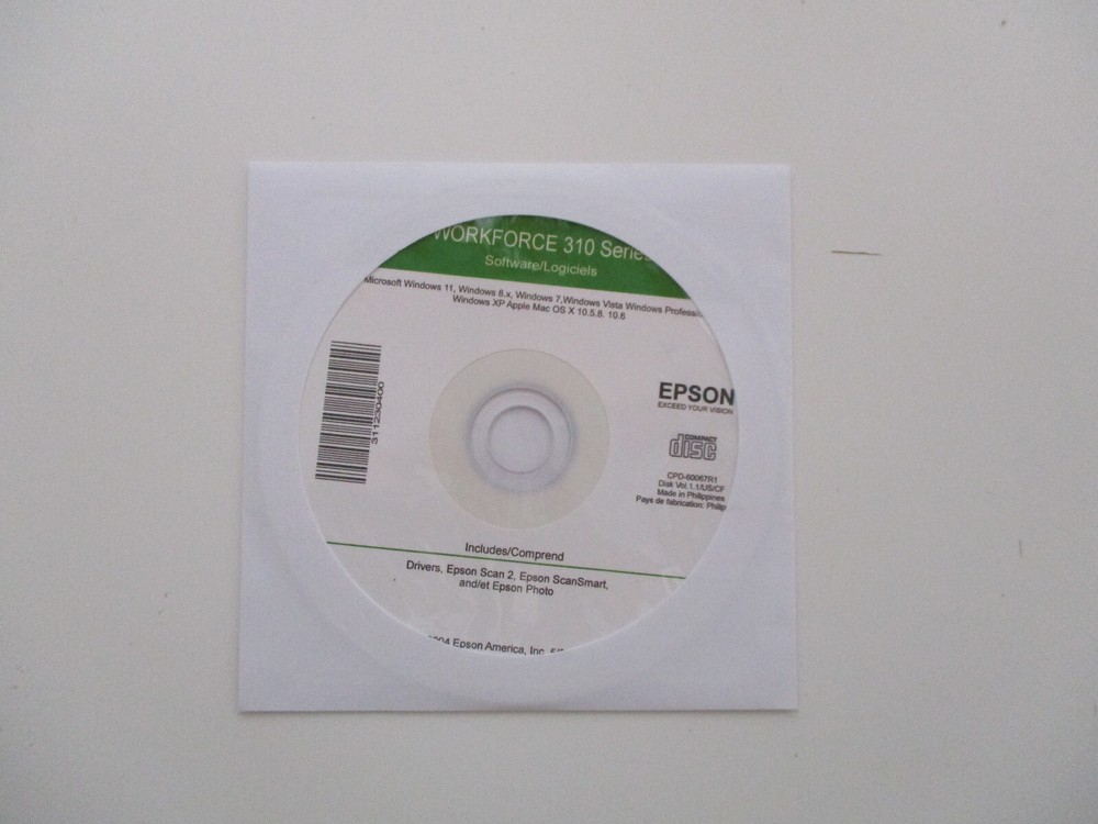 Setup SOFTWARE for EPSON WorkForce WF 310 Printer Software