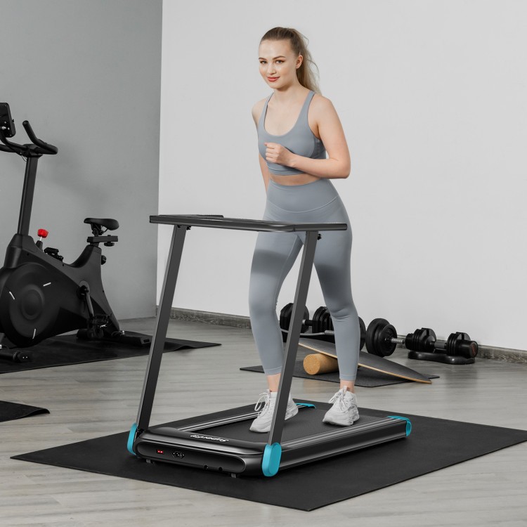 Folding Compact Treadmill – App Control, Bluetooth Speaker, 12 Preset Programs