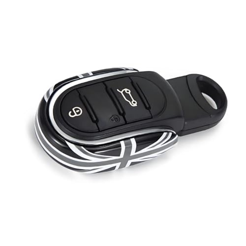 Car Key Fob Cover Replacement Compatible with Mini Cooper 3rd Gen Grey