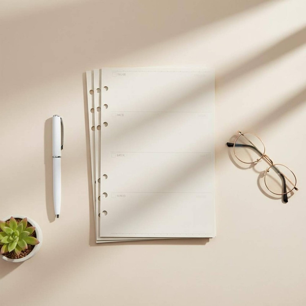 80 Sheets Binder Refill Paper Multiple Formats Available Lined Filler Paper