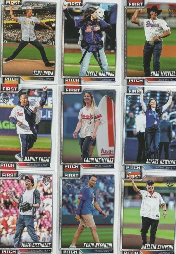 2026 Topps Series 1 First Pitch Complete Set FP 1-9
