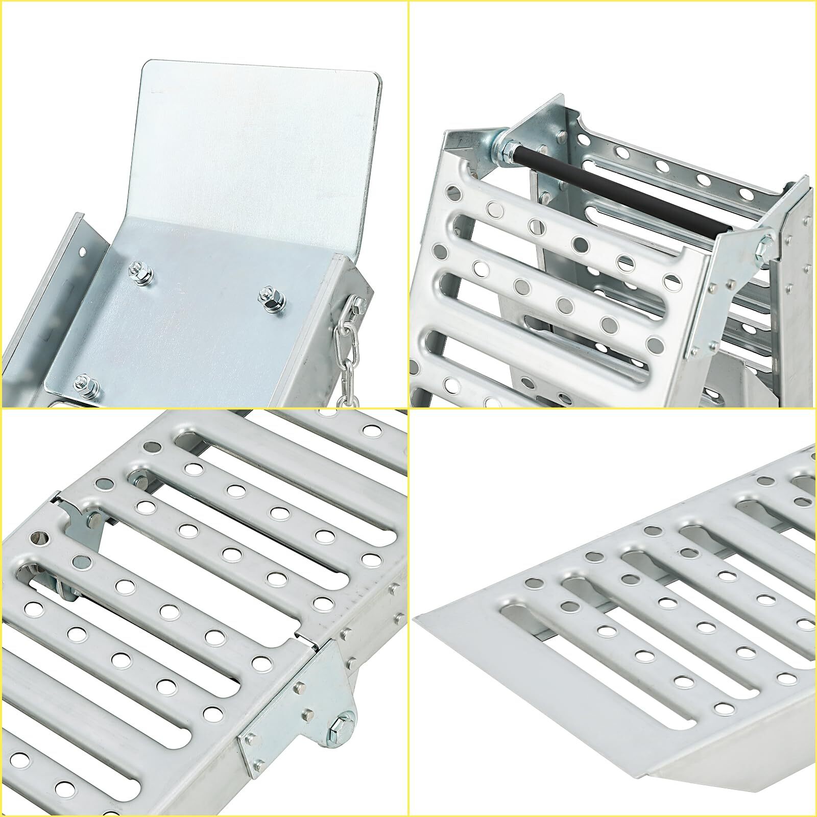 1500 lbs Capacity Loading Ramps Tri-fold Truck Bed Ramp for Pickup Trucks ATV