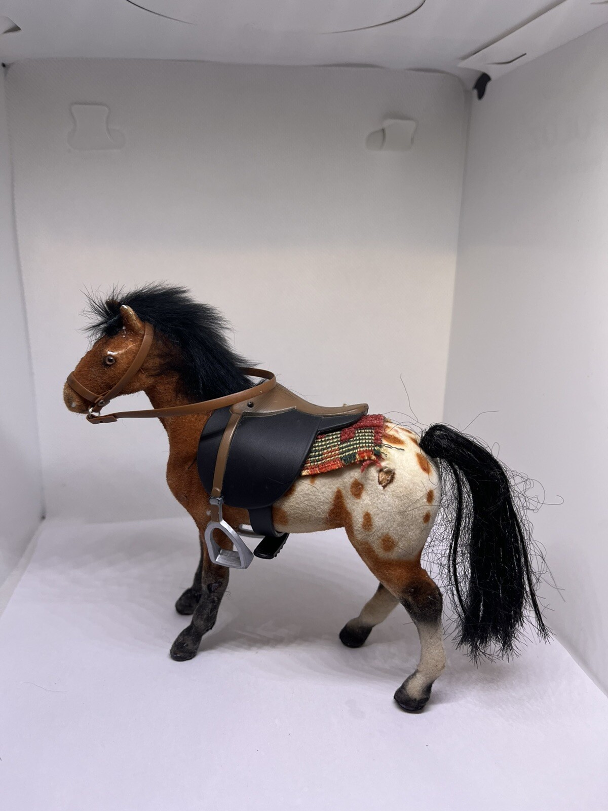 horse mini american Indian Spanish colonial saddle bridle blanket Felted