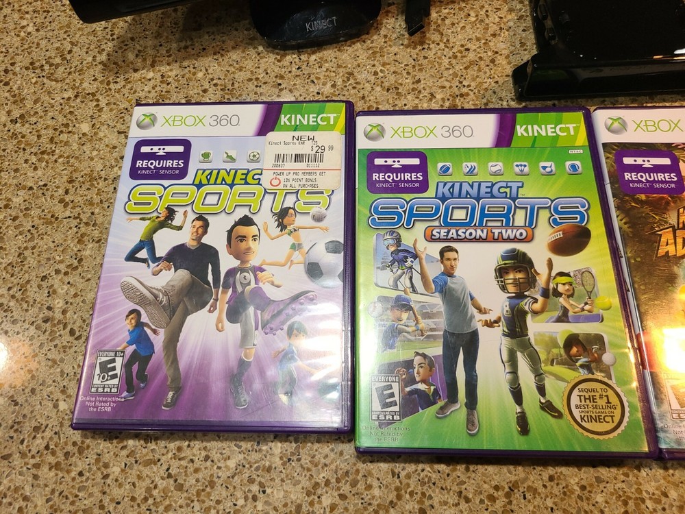 Microsoft Xbox 360 Kinect Sensor Bar Model 1414 with Kinect Sports Game Bundle