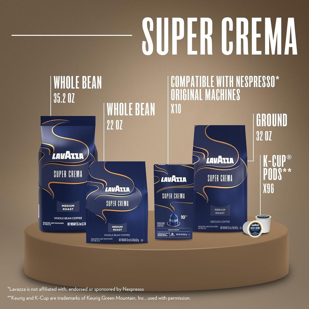 Medium Roast Coffee Beans - Italian Super Crema