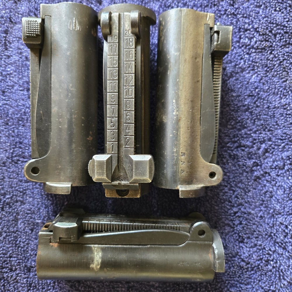 WW2 German K98 Mauser Complete Rear Sight Base Sight Ramp Spring Grade B