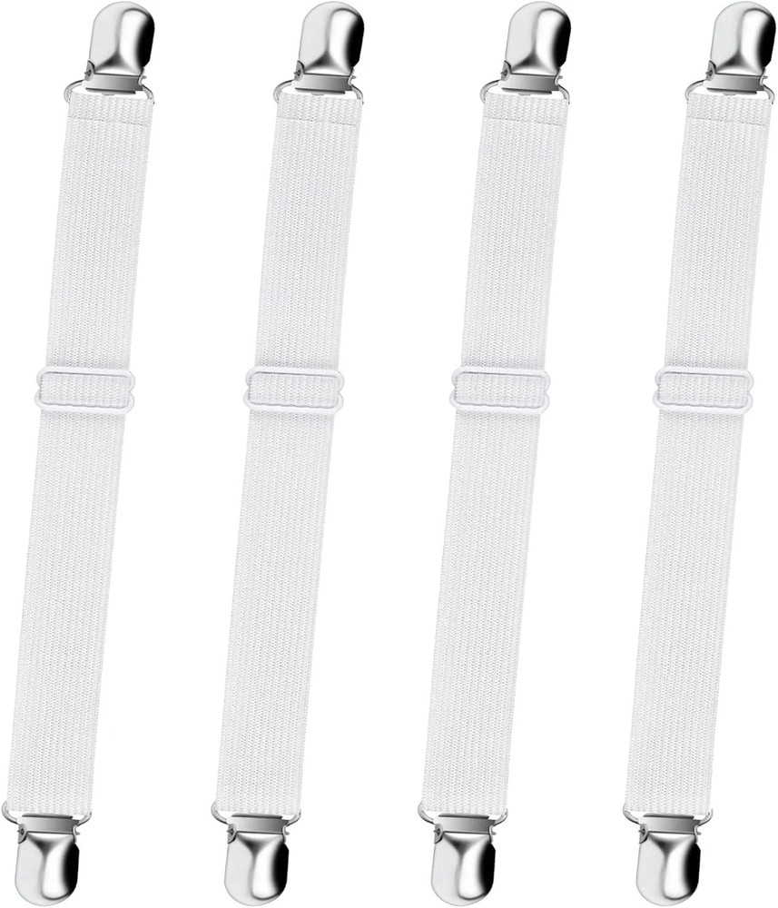 Bed Sheet Straps, Sopito Adjustable Elastic Fitted Sheet Corner Holders Straps t