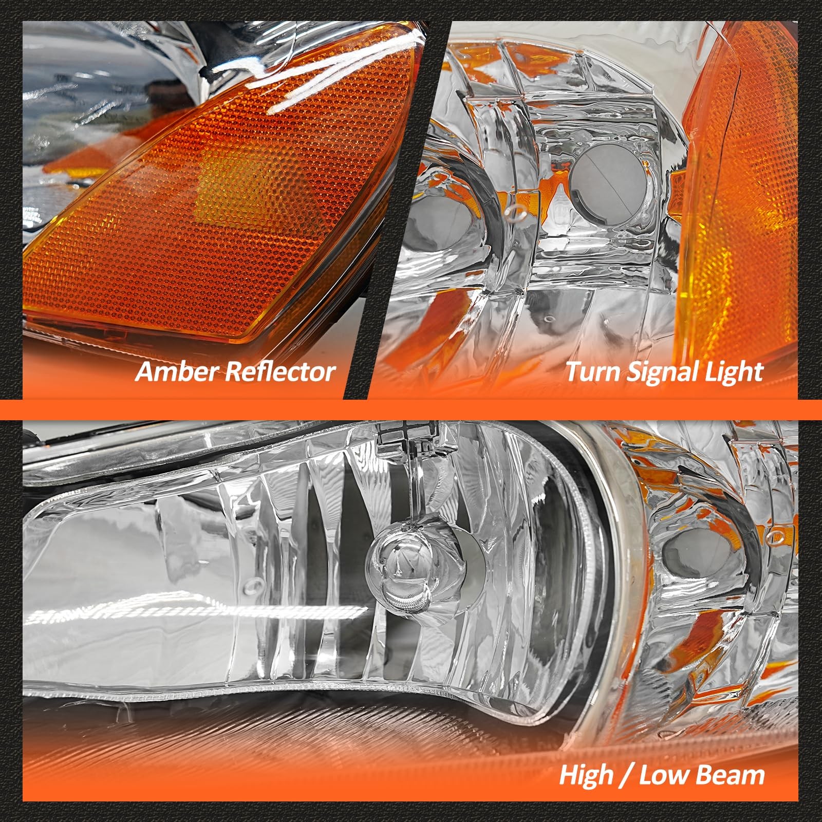 for 2001 2002 2003 2004 2005 2006 Dodge Stratus Sedan Headlight Assembly