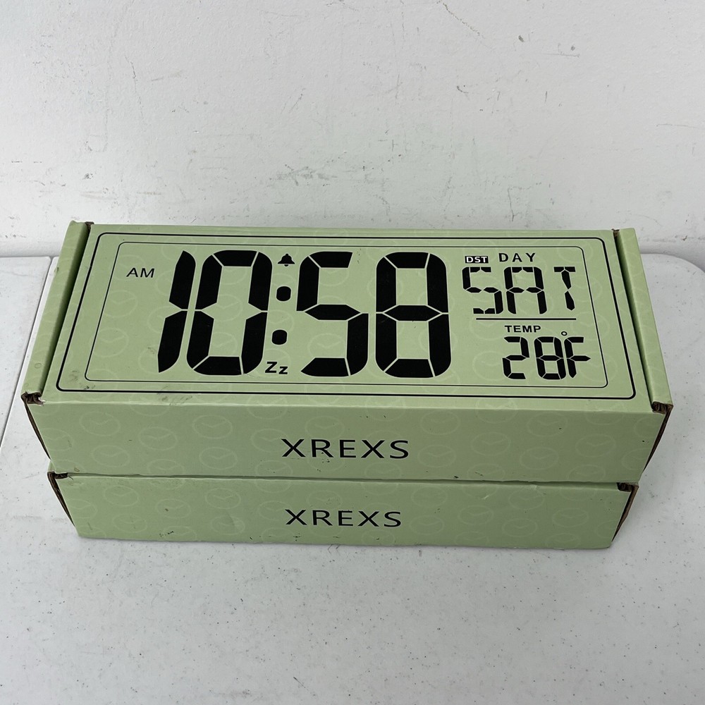 XREXS Large Digital Wall Clock