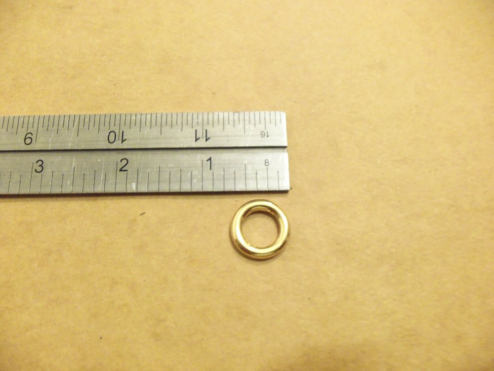 3/8" Solid Brass O Rings (Pack Of 25)