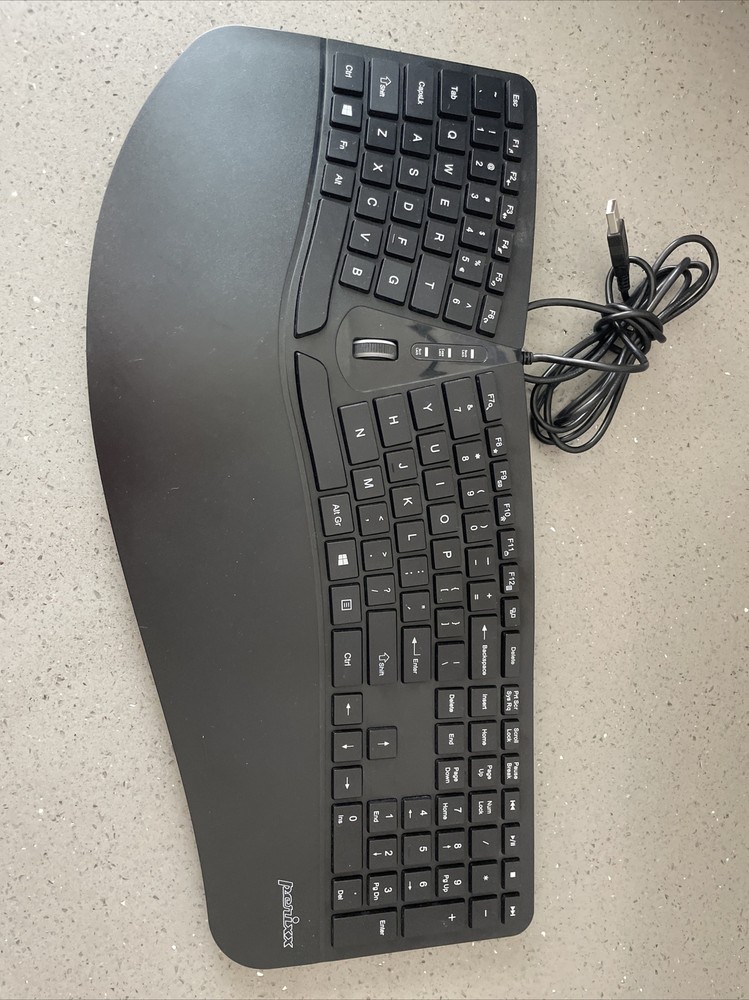 Perixx PERIDUO-505 Wired USB Ergonomic Split Keyboard ONLY Tested Working