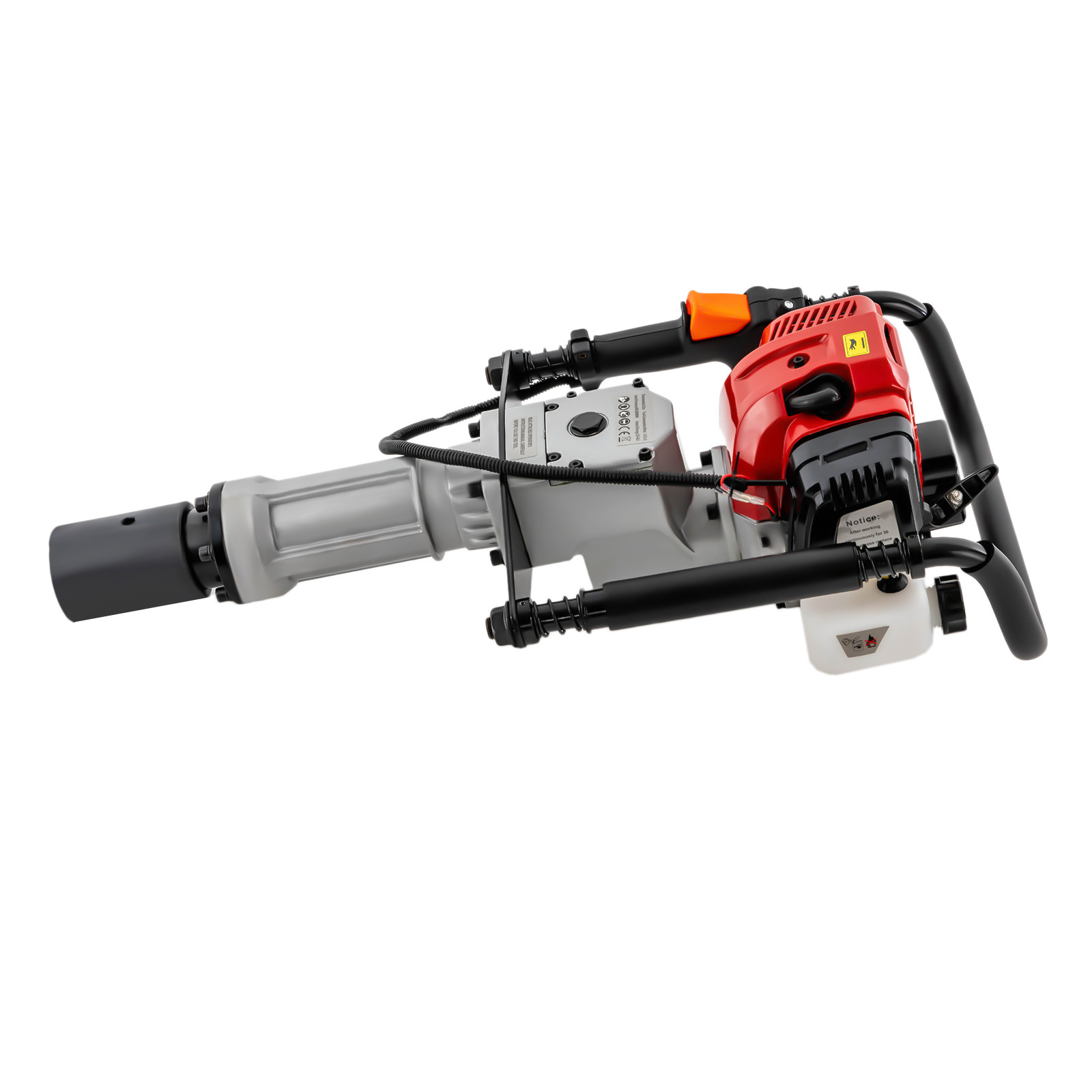 52CC 2.3HP Heavy Duty Gas Powered Fence Pile Driver T-Post Push Gasoline Engine