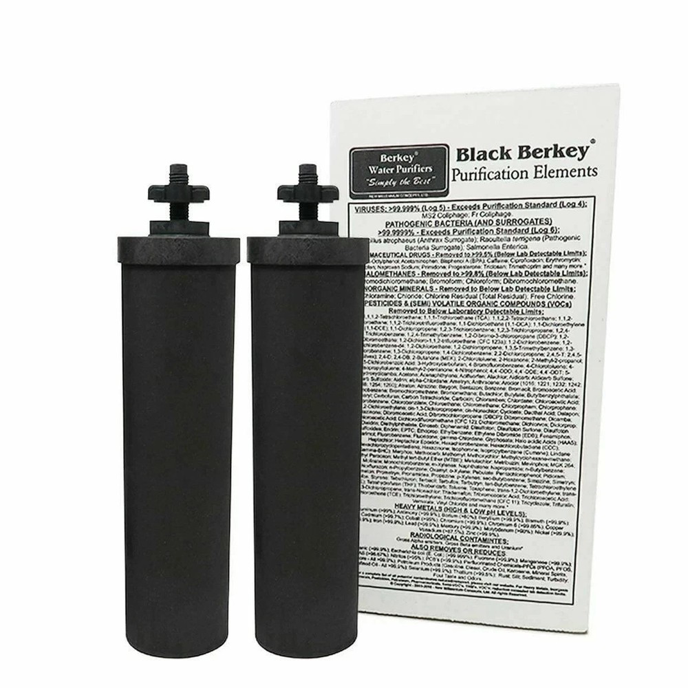 Berkey BB9-2 Authentic Black Purification Elements Water Filter Replacement New