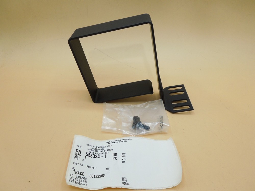 TYCO 558334-1 Vertical Server Rack Cable Management D-ring Hook (QTY 1)