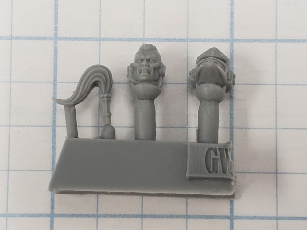 30k White Scars Bits Forge World Mark VI Bare & Corvus Centurion Head Set W6A