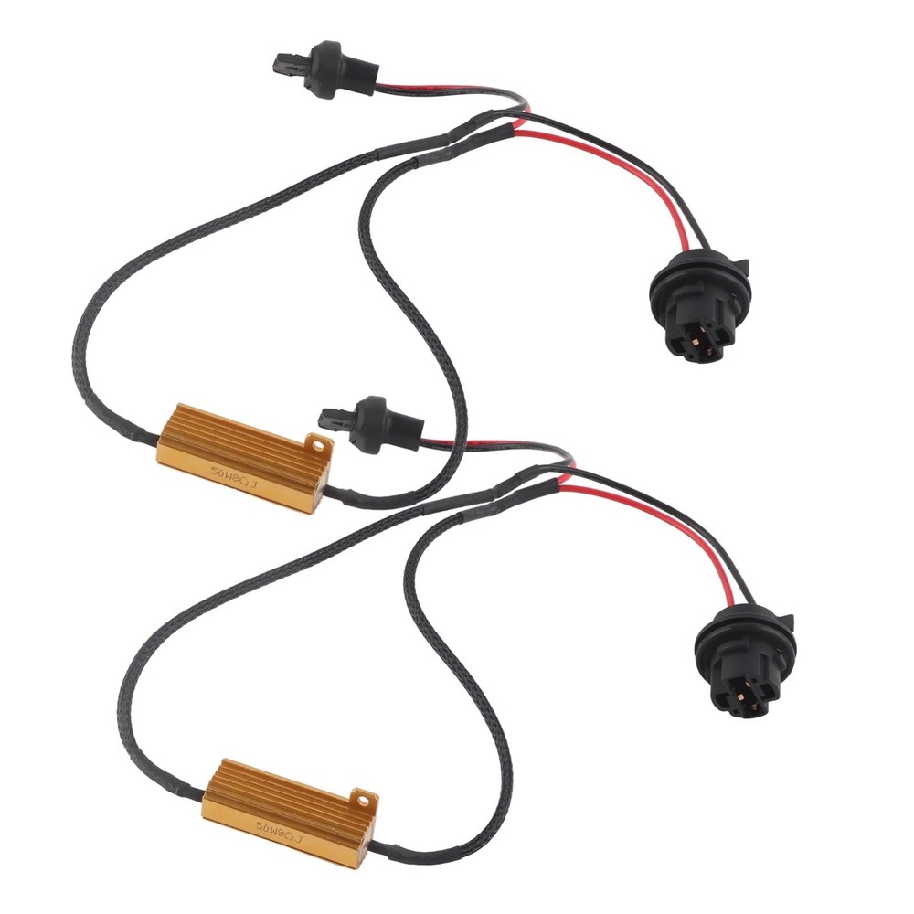 Wire LED Resistor Canceler Error Decoder 7440 Harness Front Turn Signal Lamp