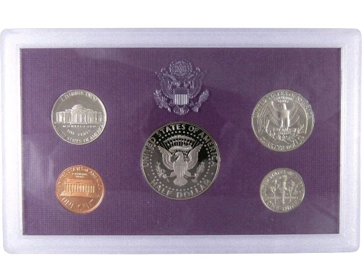 (4) United States Mint Proof Sets 1982, 1983, 1987 & 1990