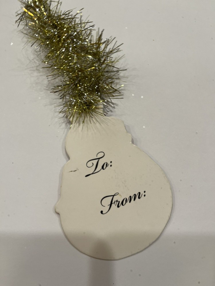Die Cut Out Christmas Tags Victorian Look Six Second Set