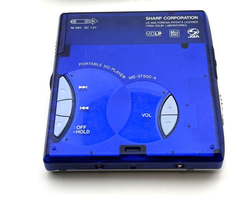 SHARP MD-ST500 Minidisc Player Blue Good