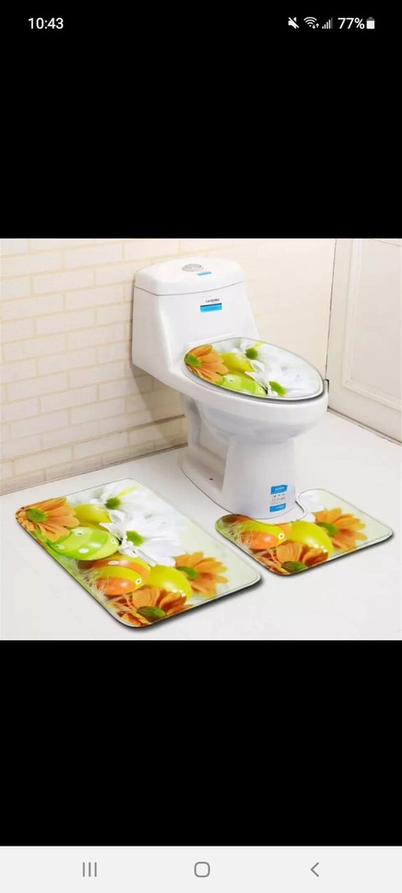 Memory Foam Bathroom 3 Pcs Set New