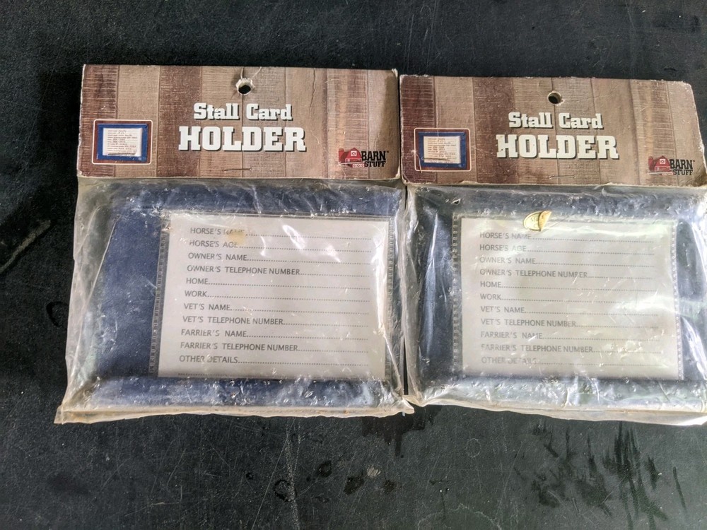 Horse Stall Card Holder