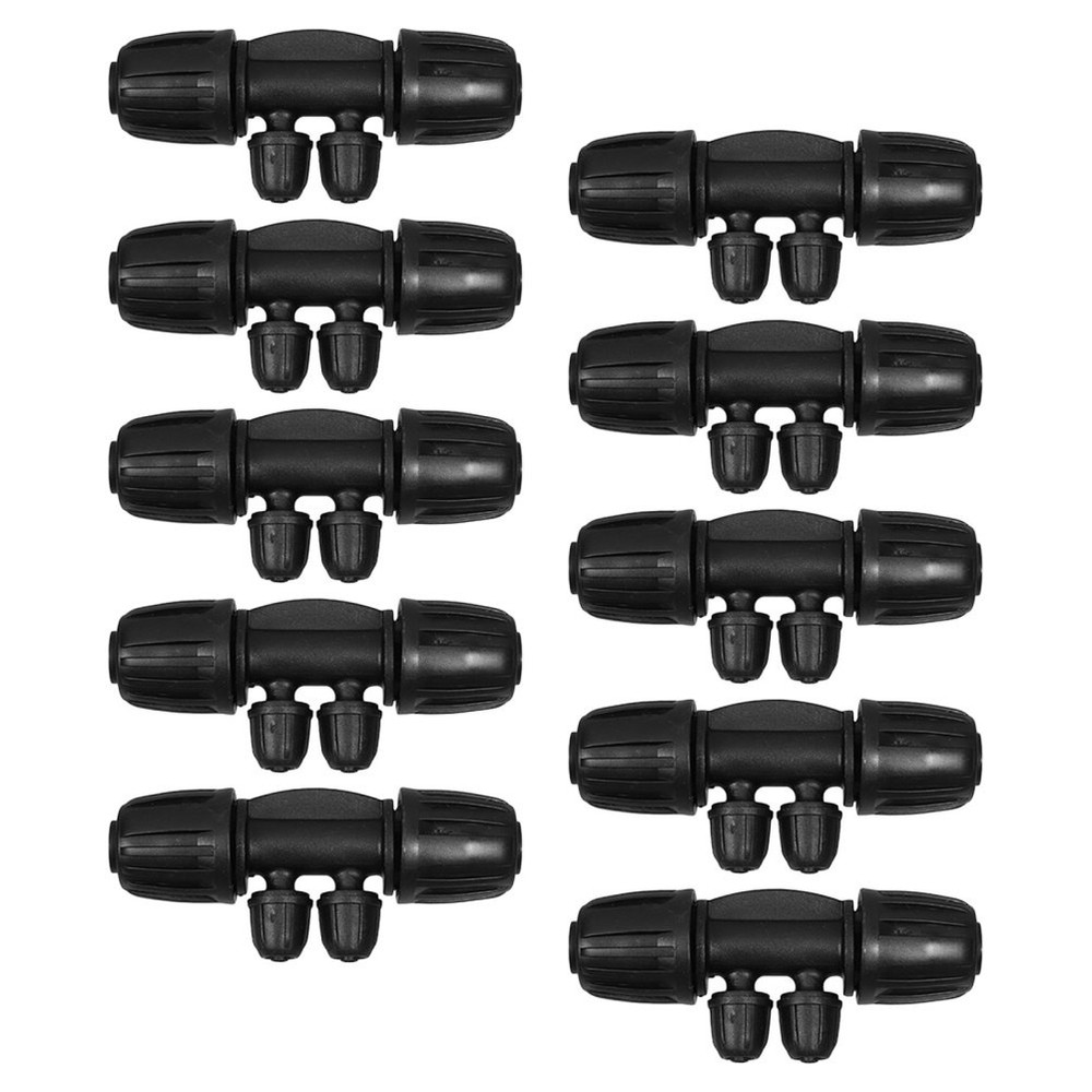 10 Pcs Drip Irrigation Barbed Connectors Coupling Coupler Fitting