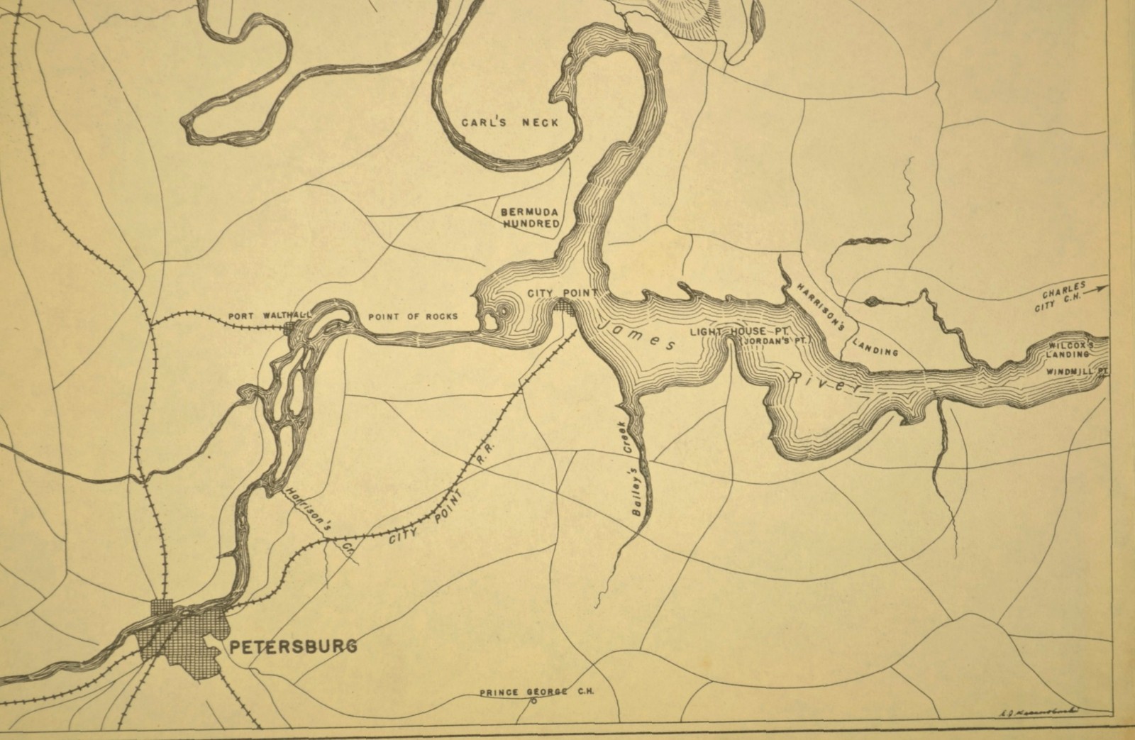 Battle of Seven Pines Map Henrico County Virginia Richmond May 31st 1862