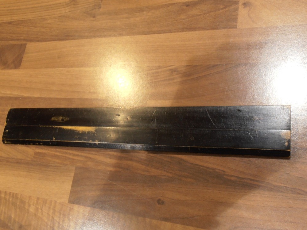 Vintage Ebonised & Brass Rolling and Parallel Rule Combo