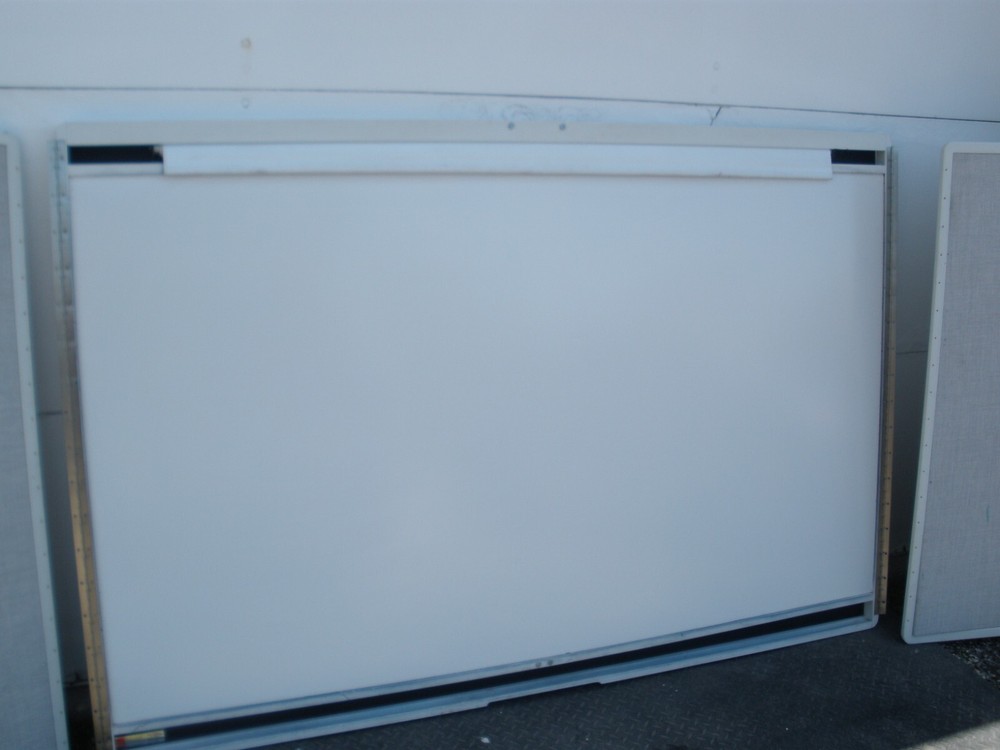 Egan Visual White Board/ Poster Board, Projection Screen Combination