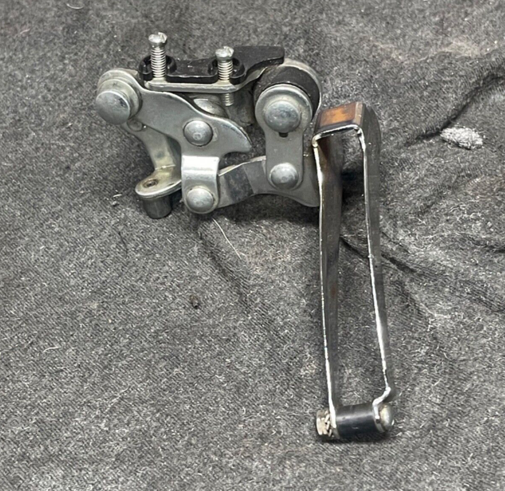Sachs Huret 1" Clamp Bottom Pull Housing Stop Doubled Front Derailleur Silver