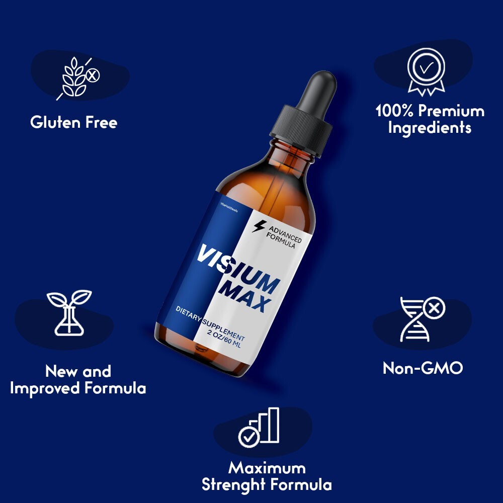 Visium Max Liquid Drops, Extra Strength VisiumMax, All Natural Formula (2 pack)